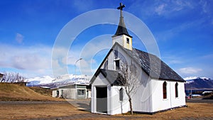 Church in Djupivogur on Iceland photo