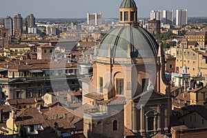 Church Dome and Cityscape, Bologna