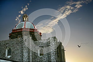 Church Dome Pigeons San Miguel Mexico