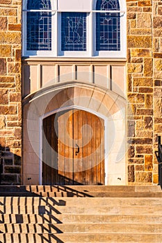 Church Door in Springdale, Arkansas photo