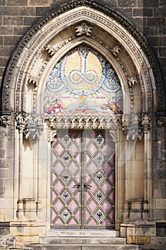 Church doors in Prague