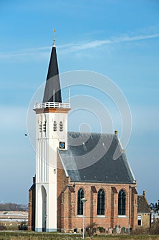 Church at the Dutch island Texel photo