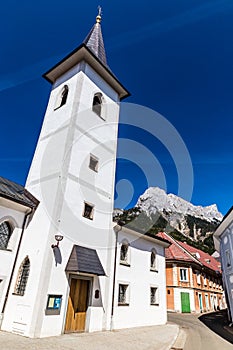 Church In Eisenerz City Center-Austria,Styria