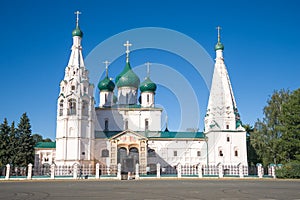 Church of Elijah the Prophet close-up. Yaroslavl