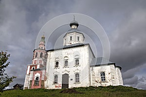Church of Elijah Prophet at Ivanova grief in bend of Kamenka River. Suzdal