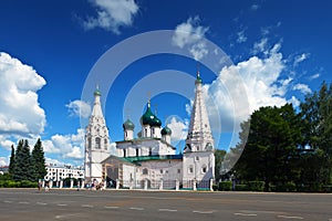 Church of Elijah the Prophet at Yaroslavl in summer