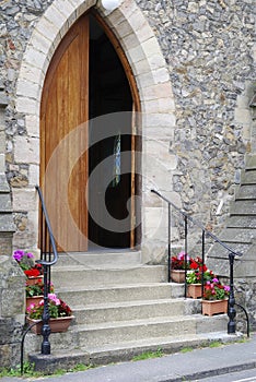 Church entrance. Petworth. Sussex. UK