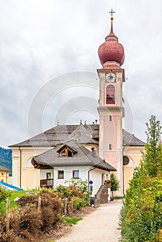 Church Epifania del Signore in Bad Town Ortisei - Italy photo