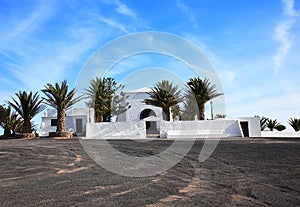 Church Ermita de las Nieves, Island Lanzarote, Canary Islands, Spain photo