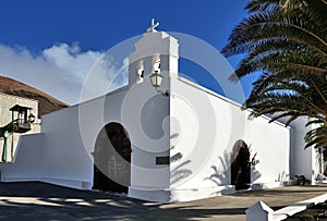 Church Ermita de San Marcial del Rubicon at Femes, Lanzarote Isl photo