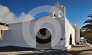Church Ermita de San Marcial del Rubicon at Femes, Lanzarote Isl photo