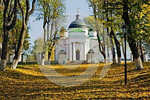 Church in the estate Kachanovka Chernigov region Ukraine