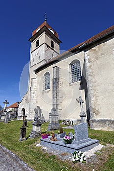 Church of Evillers, Jura, Franche Comte photo