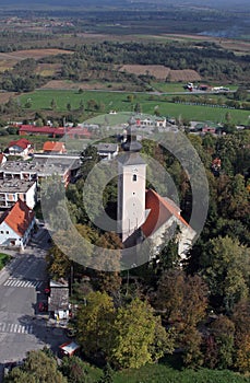 Church of Exaltation of the Holy Cross in Kriz, Croatia