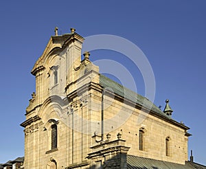 Church of the Exaltation of the Holy Cross in Krosno. Poland photo