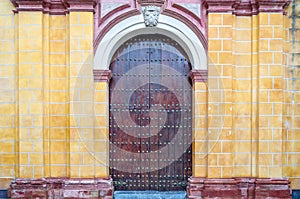 Church facade in Cordoba, Spain