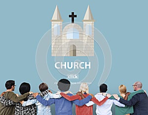 Church Faith Religious Temple Worship Assembly Concept