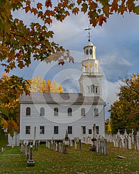 Church and Fall Foliage