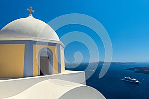 Church in Fira Town, Santorini, Greece