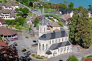 Church, France, Haute Savoie, Duingt