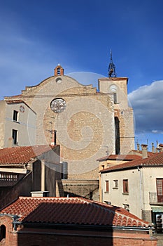Church in french village of Thuir in Pyrenees orientales