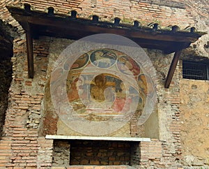 Church fresco, Rome, Italy