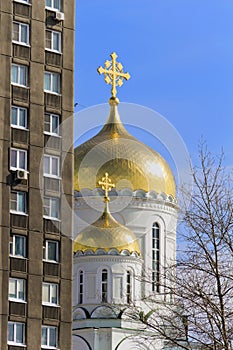 Church with gold domes