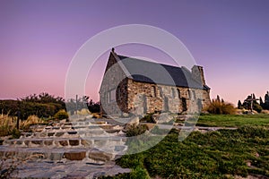 Church of the Good Shepherd at Lake Tekapo in south island in Ne