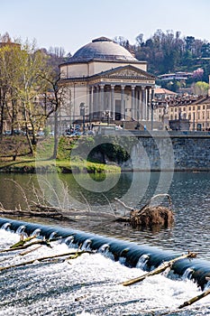 The church of Gran Madre di Dio is a Neoclassic-style church in Turin, Piedmont, Italy