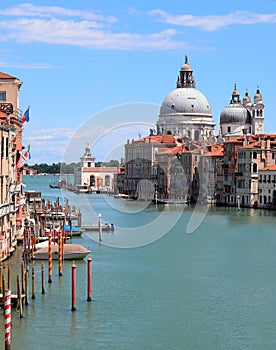 Church and Grand Canal in Venice