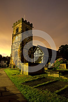 Church and graveyard