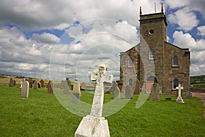 Church and graveyard