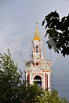 Church of the Great Martyr Nikita on Staraya Basmannaya in Moscow city center.