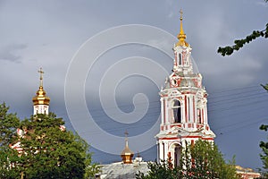 Church of the Great Martyr Nikita on Staraya Basmannaya in Moscow city center.