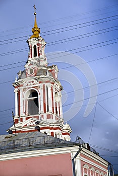 Church of the Great Martyr Nikita on Staraya Basmannaya in Moscow city center.