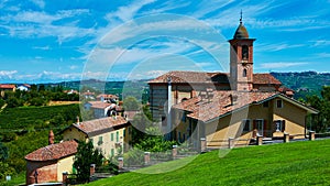 Church in Grinzane Cavour municipality, Piedmont, Italy