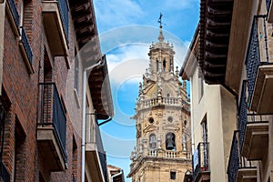 Church of Haro, capital of Rioja in Spain in 2021