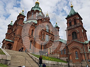 Church in Helsinki red brick