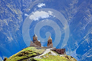 Church on high mountain photo