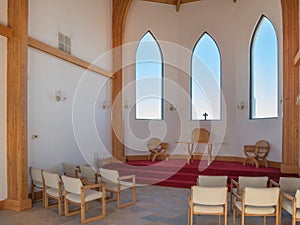 Interior, the church at Felicity, California photo