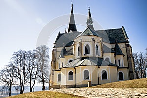 Church on hill Marianska hora - place of pilgrimage, Slovakia photo