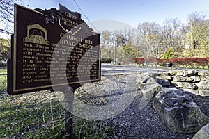 Church Hill Road Covered Bridge historical marker