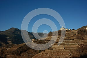 Church on hillside