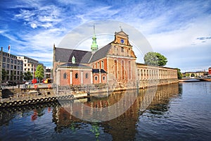 Church of Holmen in Copenhagen in summer