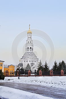 Church of the Holy Apostles Peter and Paul in Prokhorovka village Belgorod region Russia photo
