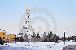 Church of the Holy Apostles Peter and Paul in Prokhorovka village Belgorod region Russia photo