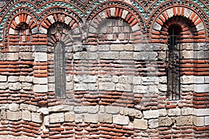 Church of the Holy Archangels Michael and Gabriel wall detail Nessebar