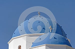 Church of Holy Cross in Perissa on Santorini
