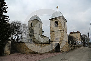 Church of the Holy Cross in Ternopil - city in western Ukraine, located on banks of Seret river, historical regions of Galicia and photo