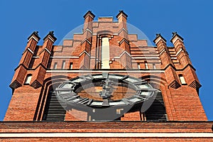 Church of the Holy family, bottom view. Kaliningrad, Russia